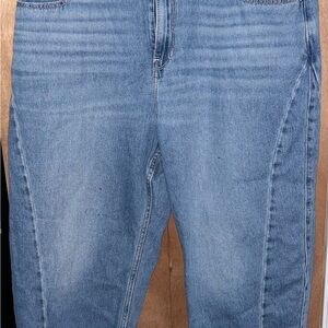 Hollister Light Blue High-Rise Barrel Jeans